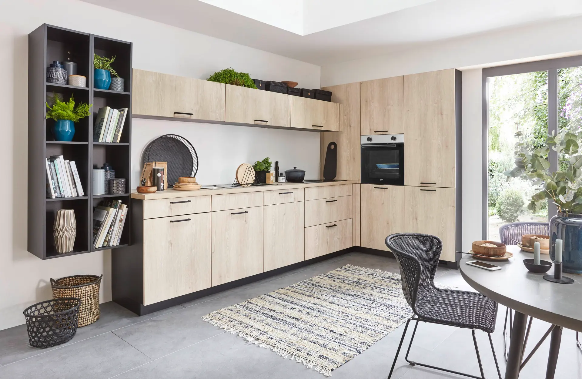 Nobilia L-Küche Klassischer Stil Natura Eiche Montreal